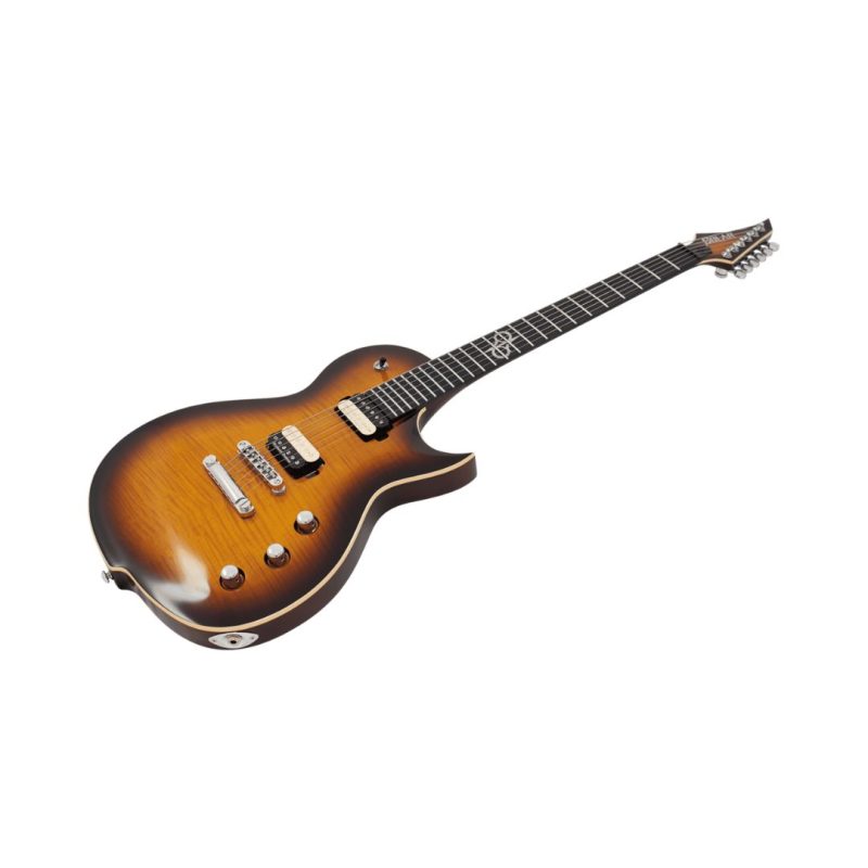 Solar GC1.6 NC Classic Electric Guitar – Flame Tobacco Burst - Image 2