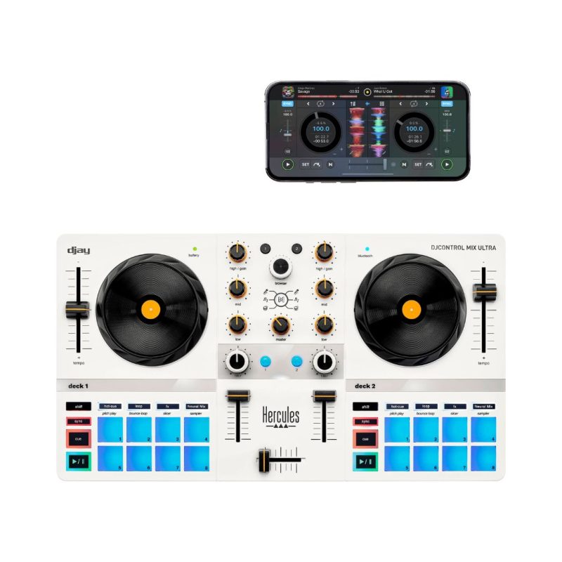 Hercules DJControl Mix Ultra DJ Controller with Protective Cover - Image 3