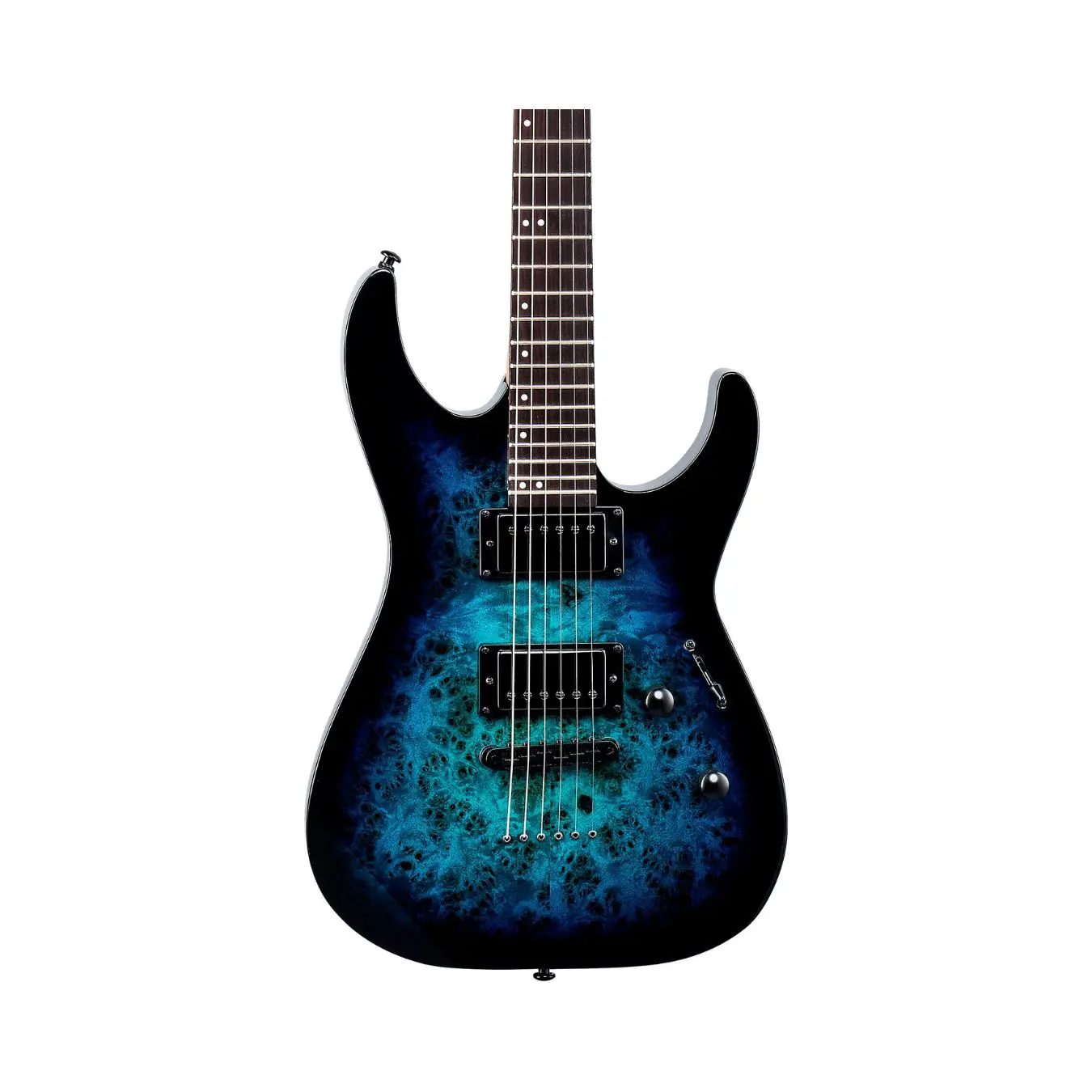 ESP LTD M-200DX Series NT Electric Guitar - Blue Burst - Image 2