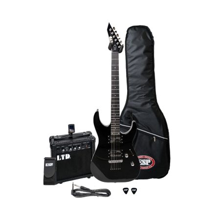 ESP LTD M Series (LTD M-10) Electric Guitar Package - Black