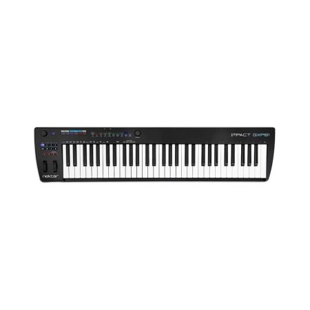 Nektar Impact GXP61 USB MIDI controller keyboard with 61 keys, designed for music production and performance.