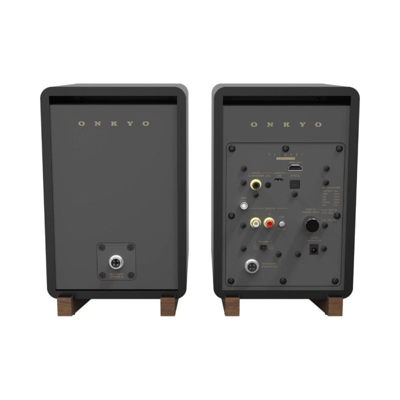 Onkyo GX-30ARC Powered Bluetooth Bookshelf Speakers (Black) - Image 9
