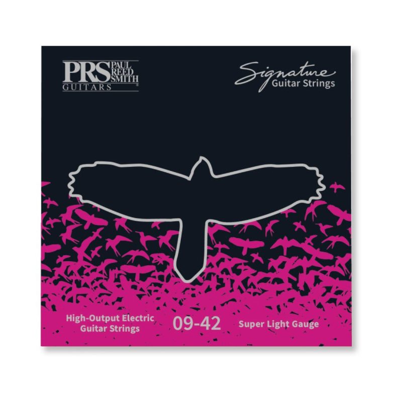 PRS ACC-0942S signature electric guitar strings, medium gauge, displayed in packaging.