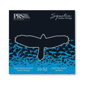 PRS ACC-1052S Signature 10-52 stainless steel electric guitar strings displayed on a white background.