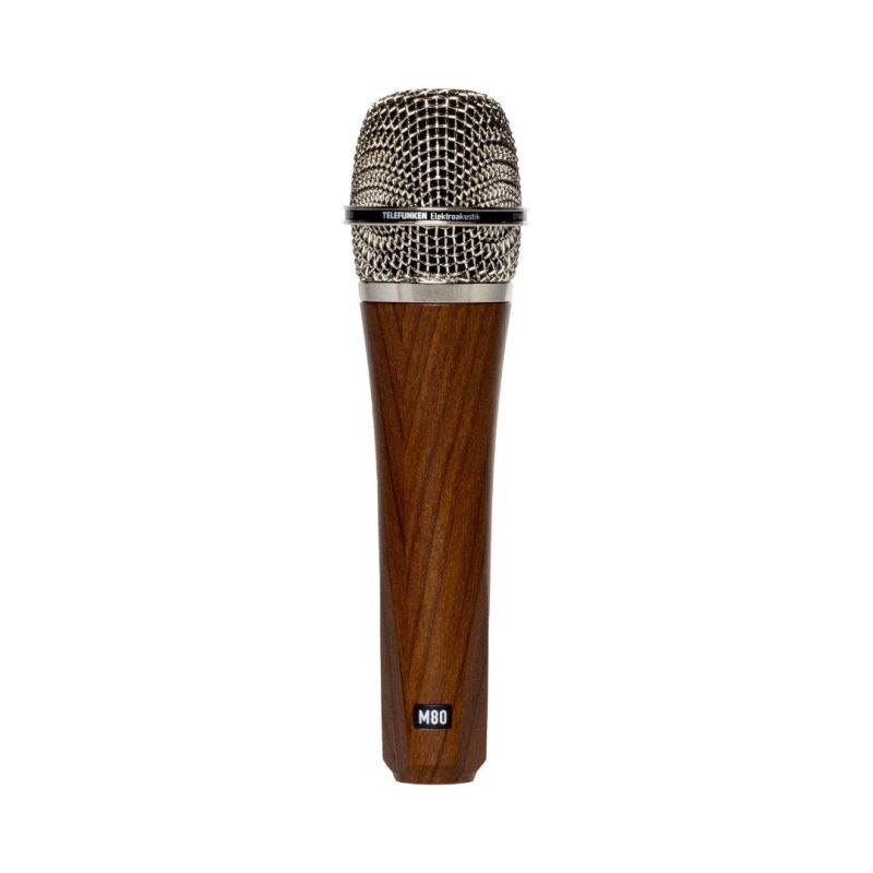 Telefunken M80 Chrome Grille Dynamic Microphone - Cherry Body - Image 2