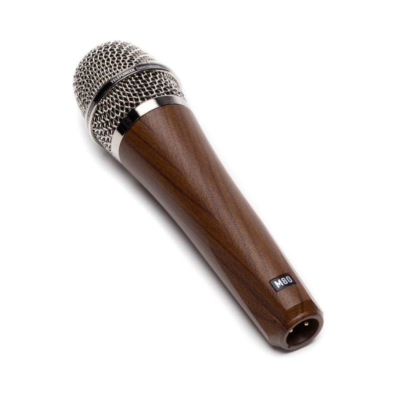Telefunken M80 Chrome Grille Dynamic Microphone - Cherry Body - Image 3