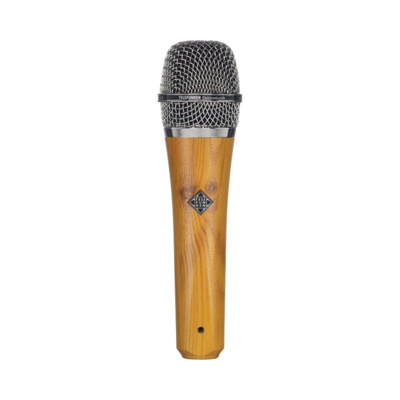 Telefunken M80 Oak Body, Chrome Grille microphone designed for professional audio recording.