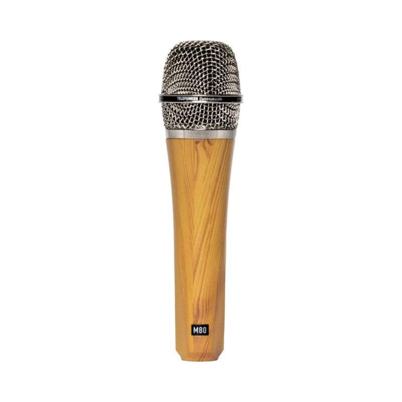 Telefunken M80 Chrome Grille Dynamic Microphone - Oak Body - Image 2
