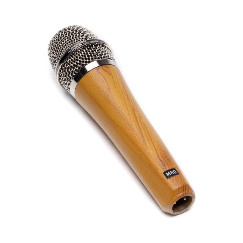 Telefunken M80 Chrome Grille Dynamic Microphone - Oak Body - Image 3