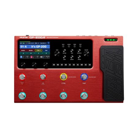 Valeton GP-200R Multi-Effects Processor Guitar Bass Pedal - Red