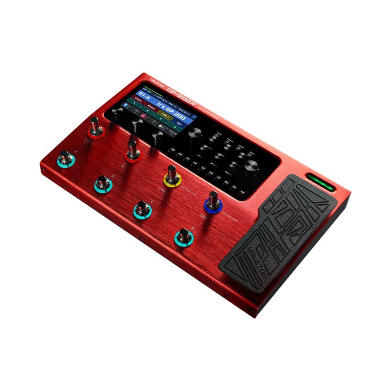Valeton GP-200R Multi-Effects Processor Guitar Bass Pedal - Red - Image 2