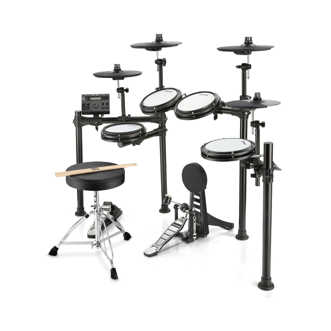 Donner DED-200 Electronic Drum With Headphone and Drum Throne - Image 2