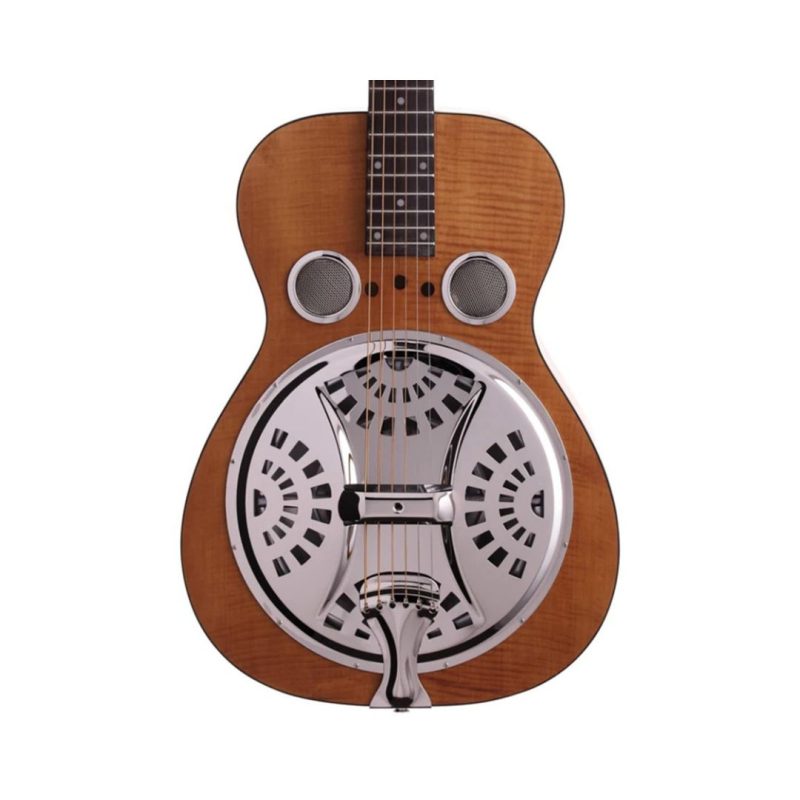Epiphone DWHOUNDLX Dobro Hound Dog Deluxe Round Neck Guitar - Vintage Brown - Image 2