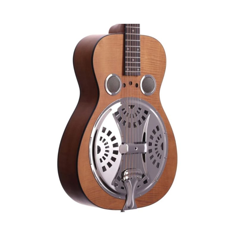 Epiphone DWHOUNDLX Dobro Hound Dog Deluxe Round Neck Guitar - Vintage Brown - Image 3