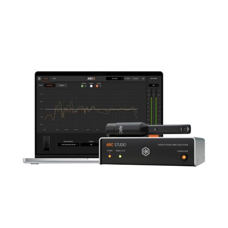 IK Multimedia ARC Studio Room Correction Processor System, designed for optimizing audio quality in studio environments.