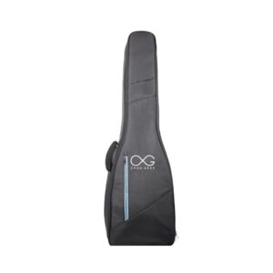 ONDO GEAR electric bass guitar gig bag in black nylon with 20mm padding for protection and durability.