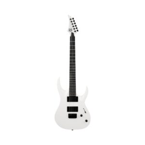 S by Solar AB4.6W white matte electric guitar displayed against a plain white background.