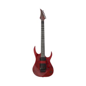 S by Solar SB4.6FRFBR Electric guitar featuring a vibrant red body and a sleek black pickguard