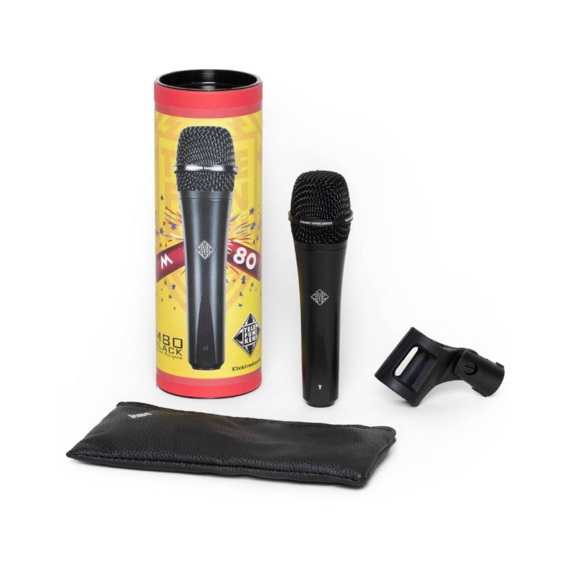 Telefunken M80 Black Grille Dynamic Microphone - Black Body - Image 6