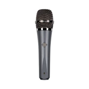 Telefunken M81 Grey Body, Chrome Grille microphone designed for professional audio recording.