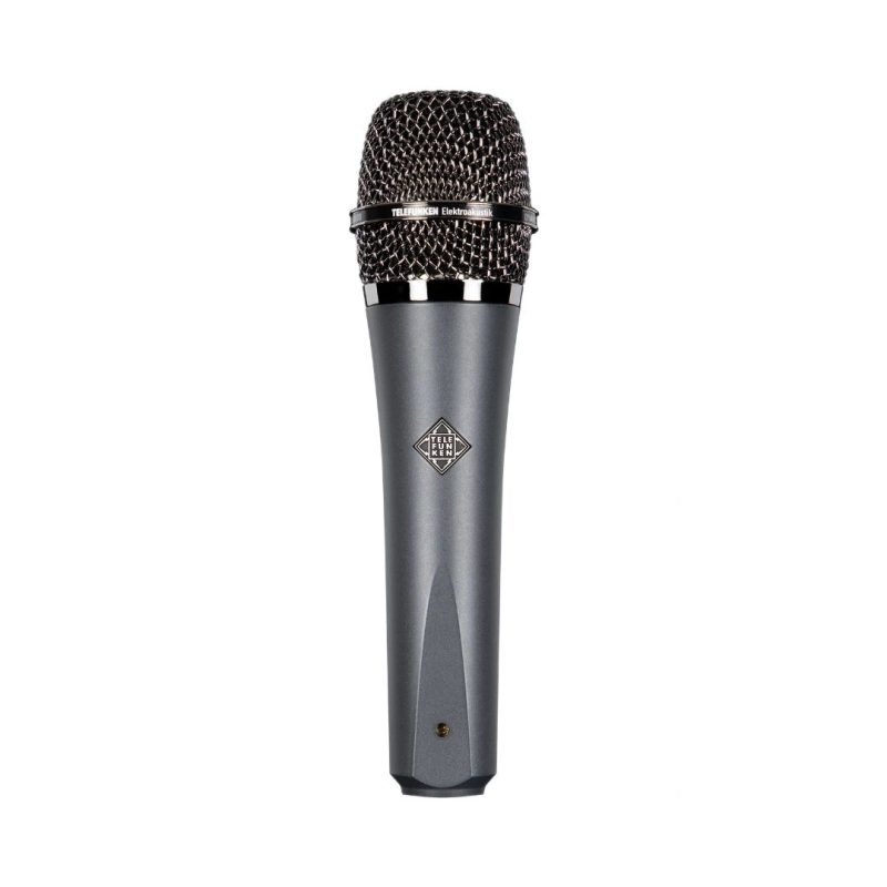 Telefunken M81 Grey Body, Chrome Grille microphone designed for professional audio recording.