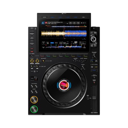 AlphaTheta CDJ-3000X professional DJ media player in black, featuring a sleek design and advanced performance capabilities