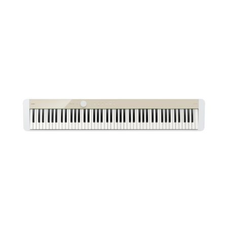 Mellow Beige color Casio Privia PX-S1100 digital piano with 88 keys, set against a plain white background.