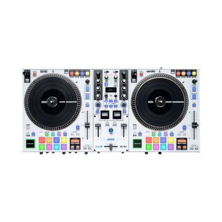 A Rane ONE MKII DJ controller showcasing two turntables, used for live DJ performances and music mixing.