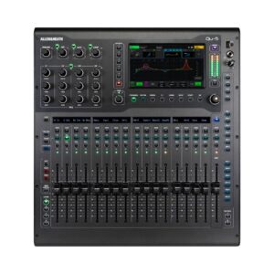 Allen & Heath Qu-5 digital mixer with 36 channels, 12 buses, and 16 motorized faders for mixing and mastering audio.