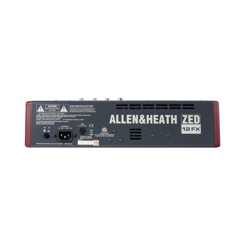 Allen & Heath ZED-12FX 12-Channel USB Analog Mixer with FX - Image 4
