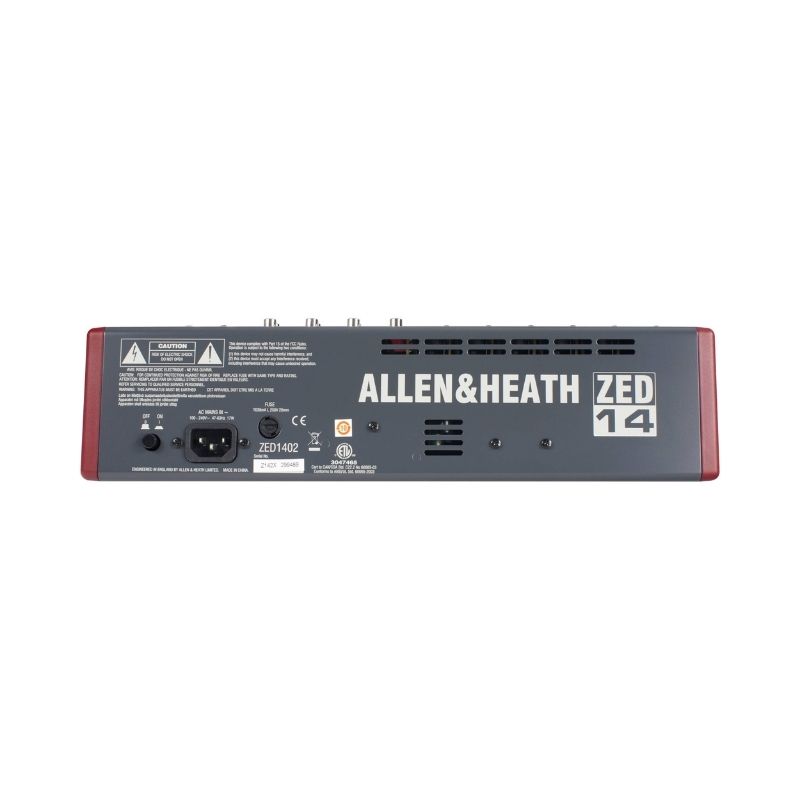 Allen & Heath ZED-14 Compact 14-Channel USB Analog Mixer - Image 5