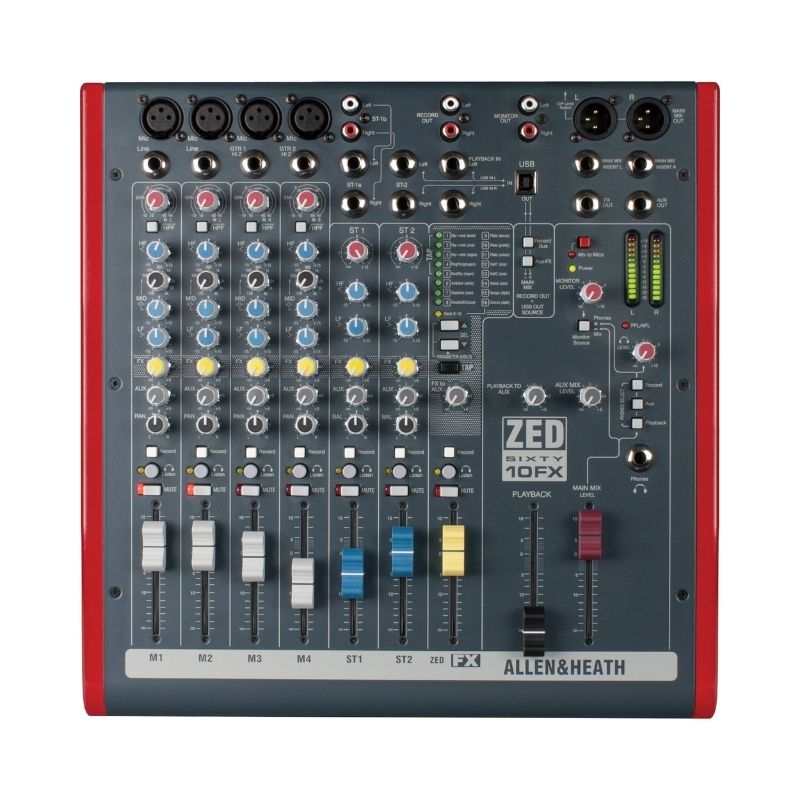 Allen & Heath ZED60-10FX 6-channel Analog Mixer with Effects
