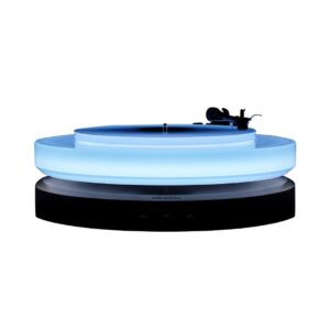 Audio-Technica 'Hotaru' Limited Edition Floating Turntable, model AT-FTT, showcasing its sleek design.