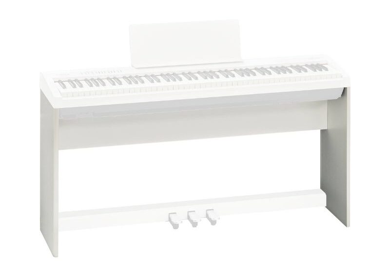 White Roland KSC-70 piano stand illustrated against a plain white background.