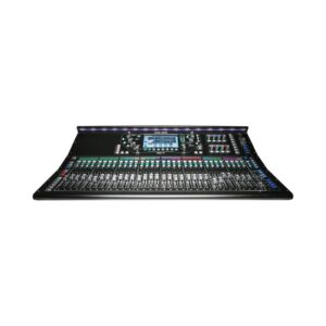 Allen & Heath SQ-7 digital mixer featuring 48 channels, 36 buses, and 33 motorized faders for professional audio mixing.