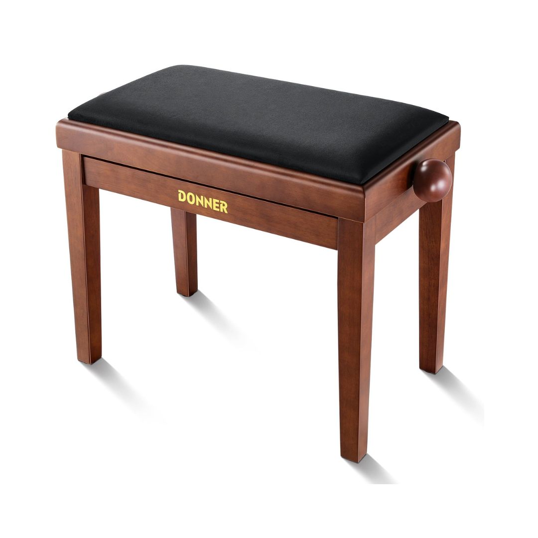 Donner EC7163 Height-Adjustable Piano Bench - Brown Matt - Image 2