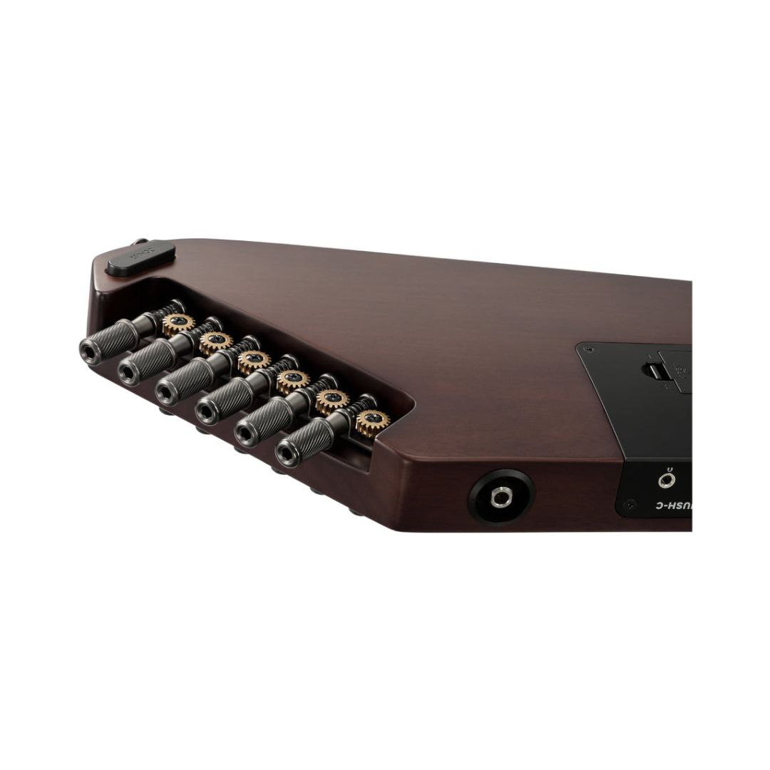 Donner HUSH-C Nylon Silent Acoustic Electric Guitar - Sunburst - Image 9