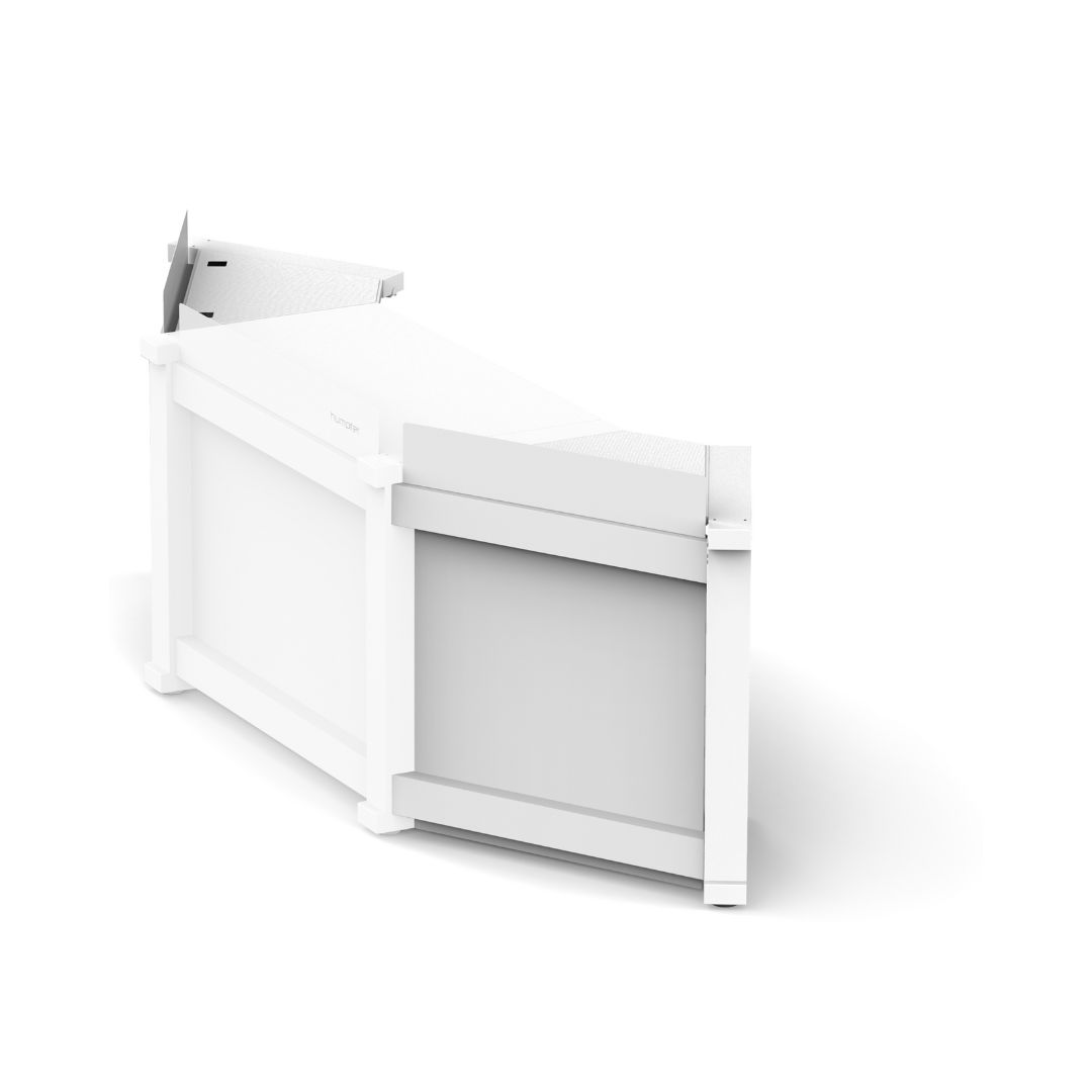 Humpter B3 PLUS White Extension Pack for Humpter B3 DJ Workstation - Left and Right Add-Ons Only - Image 2