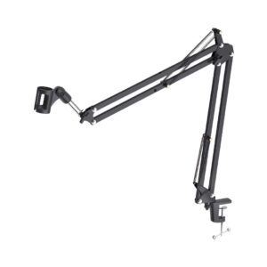 Black Maono BA20 microphone suspension boom scissor arm stand, designed for adjustable positioning and stability during use.