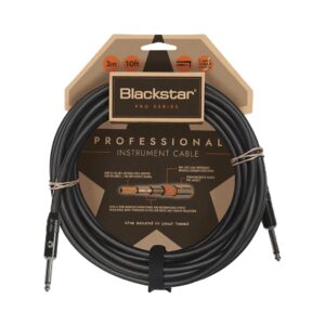 Blackstar 3M instrument cable with straight ¼” jacks, model BA231032, designed for professional audio connections.