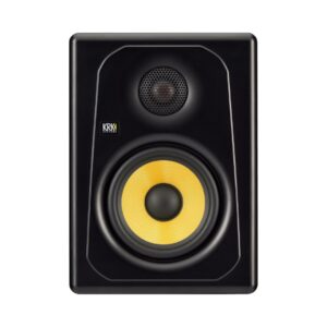 KRK Kreate 5 Active Studio Monitor in black, featuring Bluetooth connectivity for enhanced audio playback.