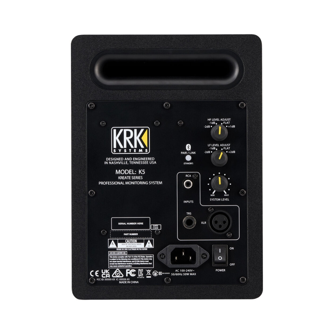 KRK Kreate 5 Active Studio Monitor with Bluetooth (Black) - Image 3