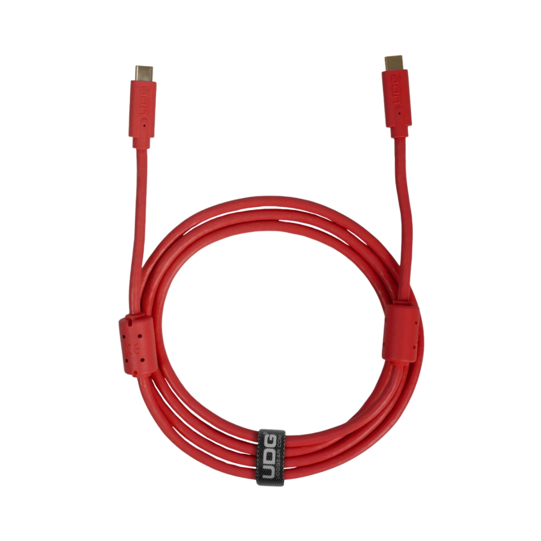 UDG Ultimate Audio Cable USB 3.2 C-C Straight, 1.5m length, model U99001RD, designed for high-speed audio connections.