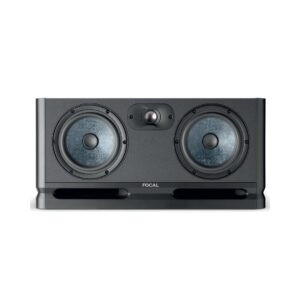 Focal Alpha Twin Evo studio monitor with a sleek design, featuring 2.5 channels for high-quality sound reproduction.