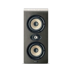 1. Focal Shape Twin 2.5-way studio monitor with a sleek design, featuring dual woofers and a tweeter for high-quality sound.