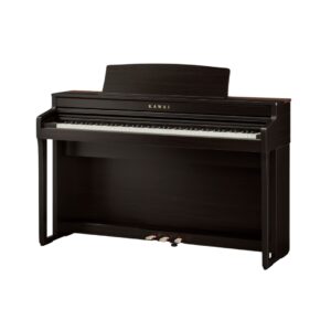 Kawai CA-59 digital piano with hammer action, featuring a rich rosewood finish.