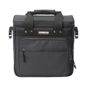 Magma Riot LP-Bag 50 in black and red, designed for vinyl records, featuring a durable exterior and padded interior.