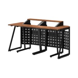 Wavebone Space Station workstation, the 12U set option, featuring a sleek console set designed for music producers with advanced features.