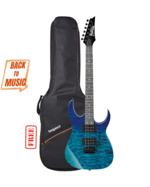 Ibanez GRG120QASP Electric Guitar with Free Bespeco BAG5EG