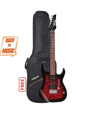 Ibanez GRX70QA Electric Guitar TRB with Free Bespeco BAG5EG